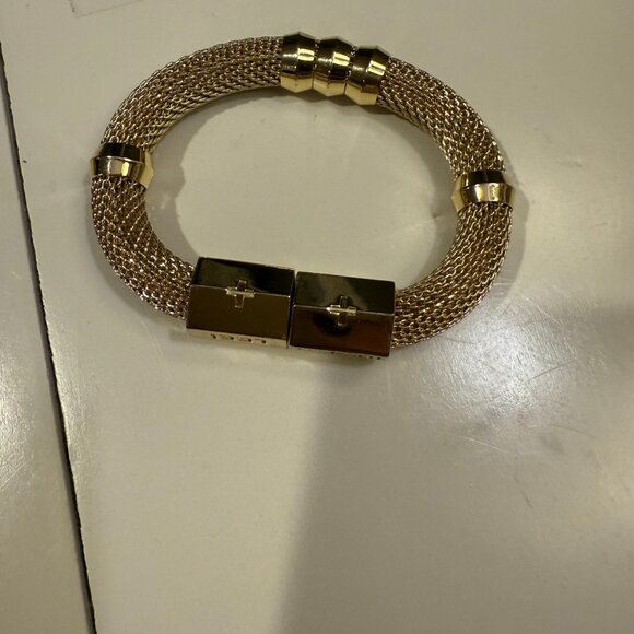 Womens Holst and Lee Mesh Gold Bracelet - Picture 1 of 5
